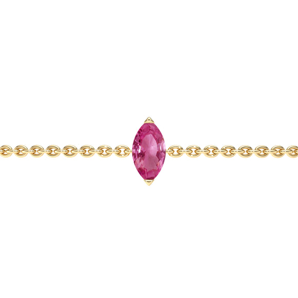 Bracelet saphir rose Lune de Miel - 2