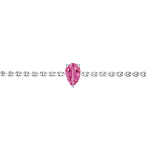 Bracelet saphir rose Lune de Miel - 4