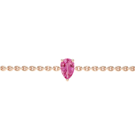 Bracelet saphir rose Lune de Miel - 4