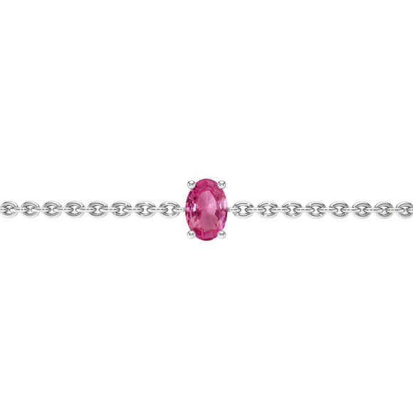 Bracelet saphir rose Lune de Miel - 5