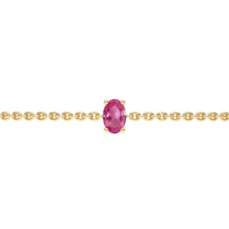 Bracelet saphir rose Lune de Miel - 5