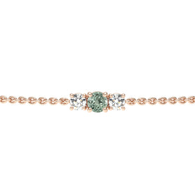 Bracelet saphir vert Lune de Miel - 6