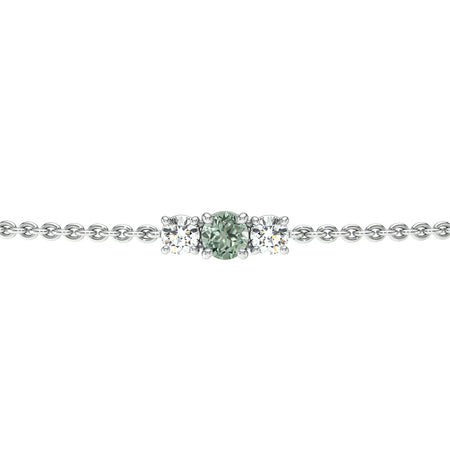 Bracelet saphir vert Lune de Miel - 2