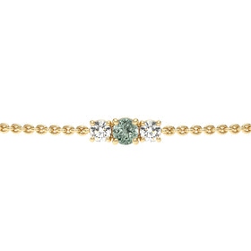 Bracelet saphir vert Lune de Miel - 2