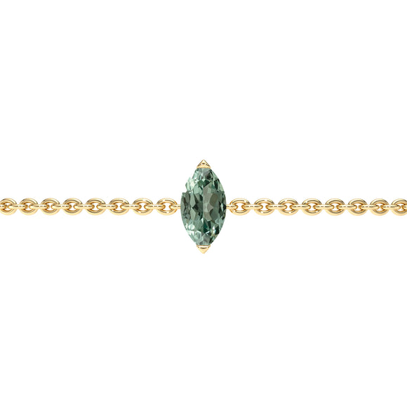 Bracelet saphir vert Lune de Miel - 2