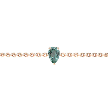 Bracelet saphir vert Lune de Miel - 4