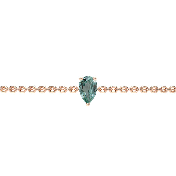 Bracelet saphir vert Lune de Miel - 4