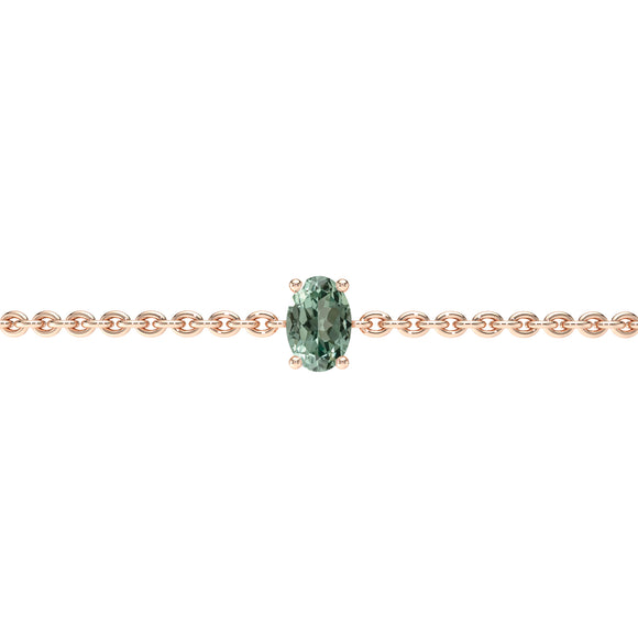 Bracelet saphir vert Lune de Miel - 5
