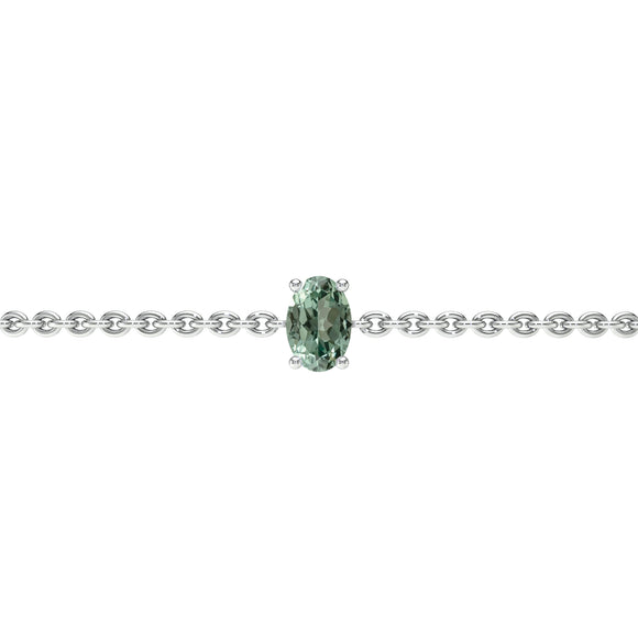 Bracelet saphir vert Lune de Miel - 5