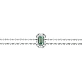 Bracelet saphir vert entourage diamant Coup de Foudre - 6