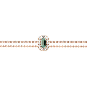 Bracelet saphir vert entourage diamant Coup de Foudre - 6