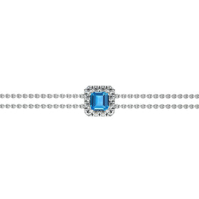 Bracelet topaze entourage diamant Coup de Foudre - 3