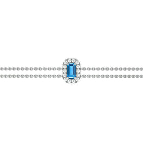 Bracelet topaze entourage diamant Coup de Foudre - 6