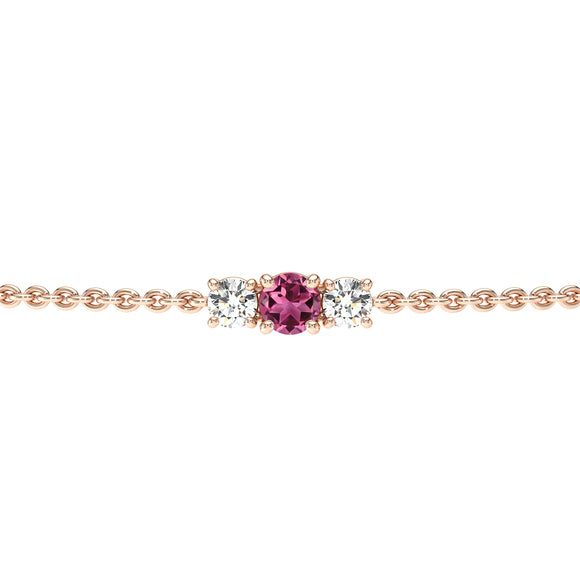 Bracelet tourmaline Lune de Miel - 6