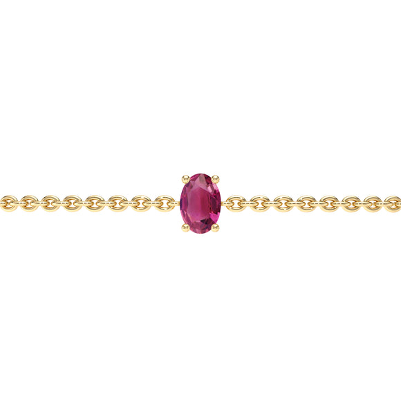 Bracelet tourmaline Lune de Miel - 5