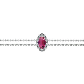 Bracelet tourmaline entourage diamant Coup de Foudre - 2