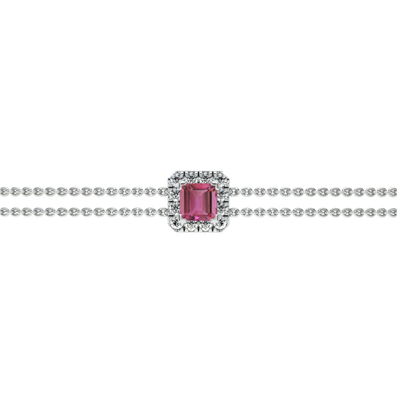 Bracelet tourmaline entourage diamant Coup de Foudre - 3