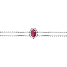 Bracelet tourmaline entourage diamant Coup de Foudre - 4