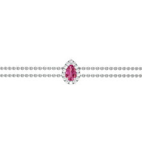Bracelet tourmaline entourage diamant Coup de Foudre - 5