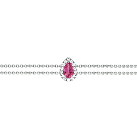 Bracelet tourmaline entourage diamant Coup de Foudre - 5