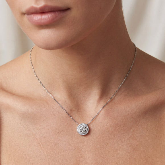 Collier entourage rubis diamant Coup de Foudre - 6