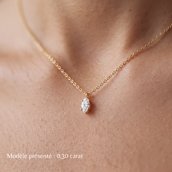Pendentif solitaire diamant Une Promesse - 4