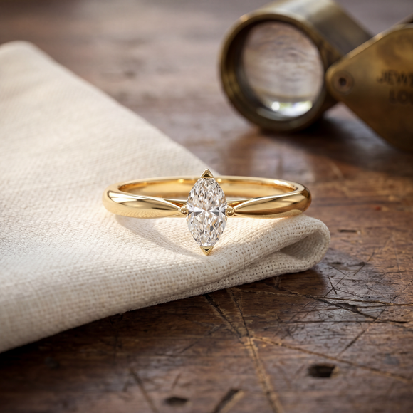 Solitaire diamant Clair de Lune - 1