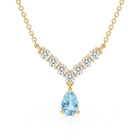 Collier aigue-marine et diamant Par Amour - 2