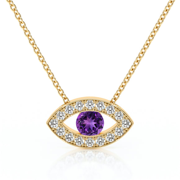 Collier améthyste et diamant Ton Regard - 1