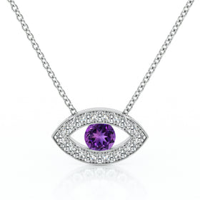 Collier améthyste et diamant Ton Regard - 1