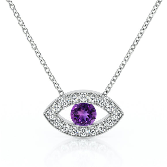Collier améthyste et diamant Ton Regard - 1