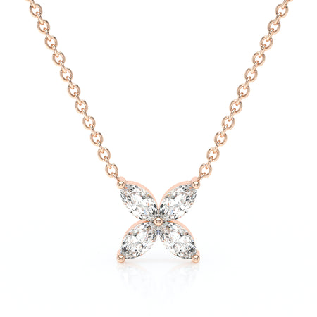 Collier diamant Floral - 2