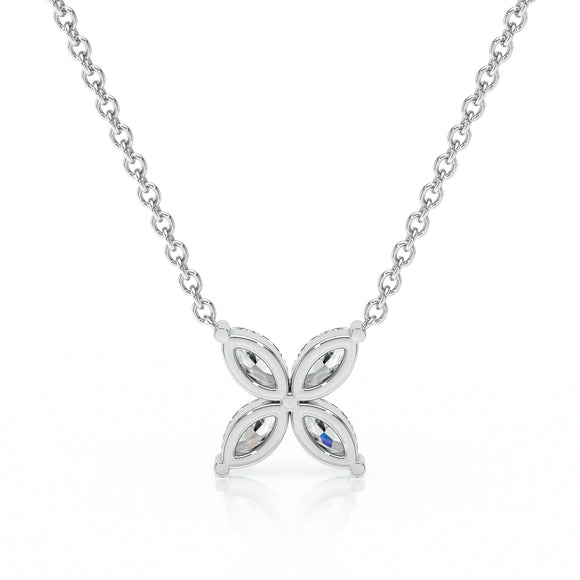 Collier diamant Floral - 2