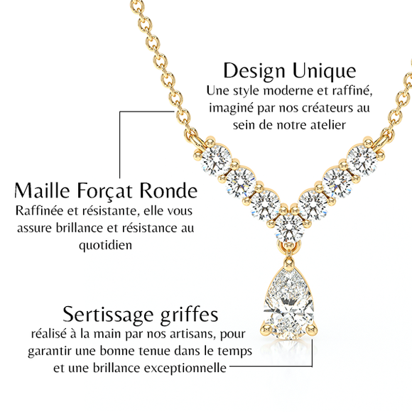 Collier rubis et diamant Par Amour - 2