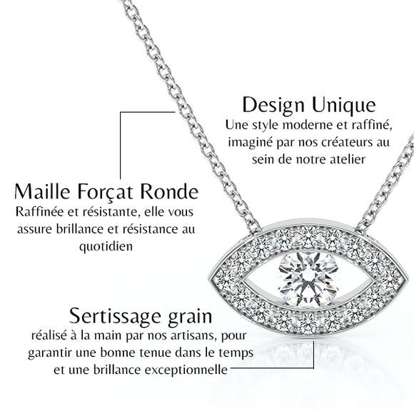 Collier rubis et diamant Ton Regard - 1