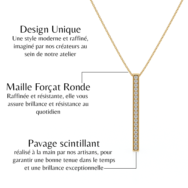Collier diamant Tout près de Toi - 1
