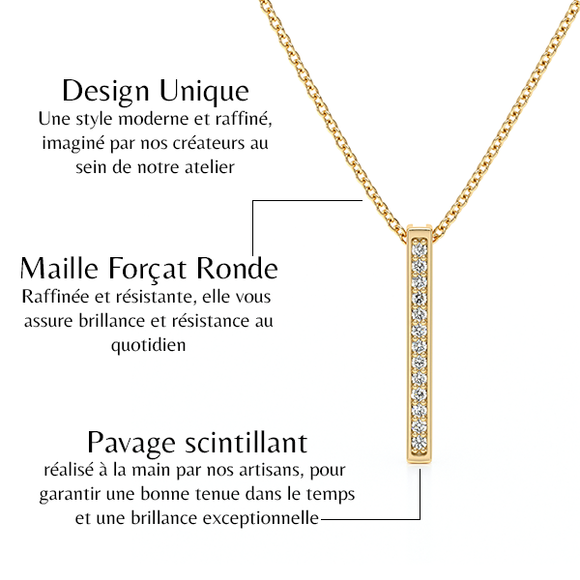 Collier diamant Tout près de Toi - 2