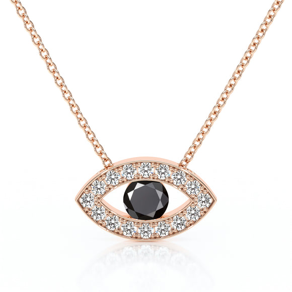 Collier diamant noir Ton Regard - 1