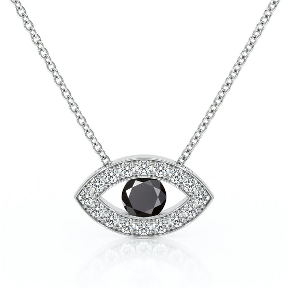 Collier diamant noir Ton Regard - 1