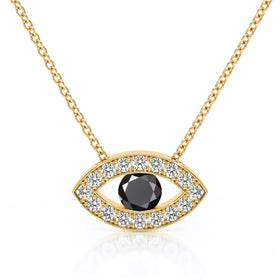 Collier diamant noir Ton Regard - 1