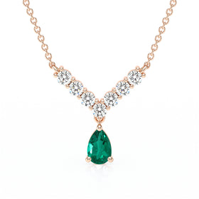 Collier émeraude et diamant Par Amour - 2