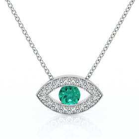 Collier émeraude et diamant Ton Regard - 1