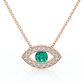 Collier émeraude et diamant Ton Regard - 1