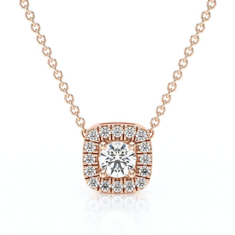 Collier entourage diamant Coup de Foudre - 1