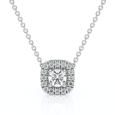 Collier entourage diamant Coup de Foudre - 1