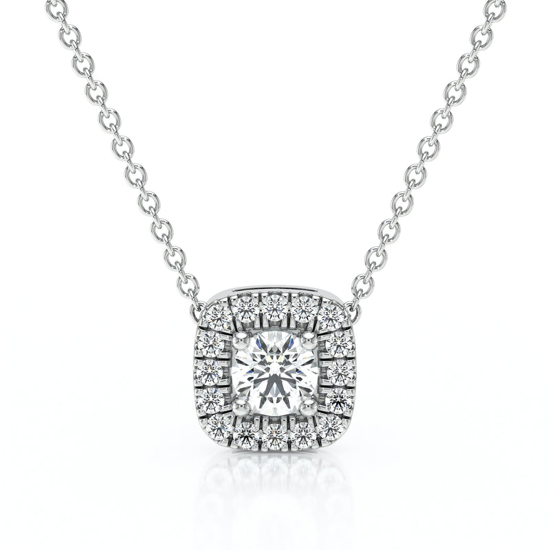 Collier entourage diamant Coup de Foudre - 1