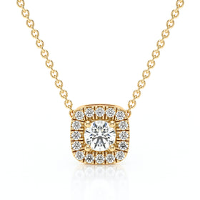 Collier entourage diamant Coup de Foudre - 1