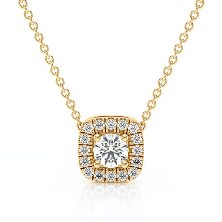 Collier entourage diamant Coup de Foudre - 1
