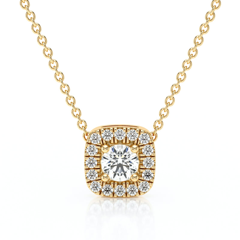 Collier entourage diamant Coup de Foudre - 1