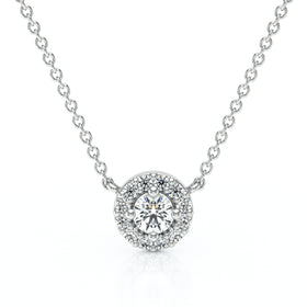 Collier entourage diamant Coup de Foudre - 2